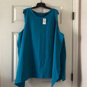 NWT Teal Lane Bryant Sleeveless Blouse